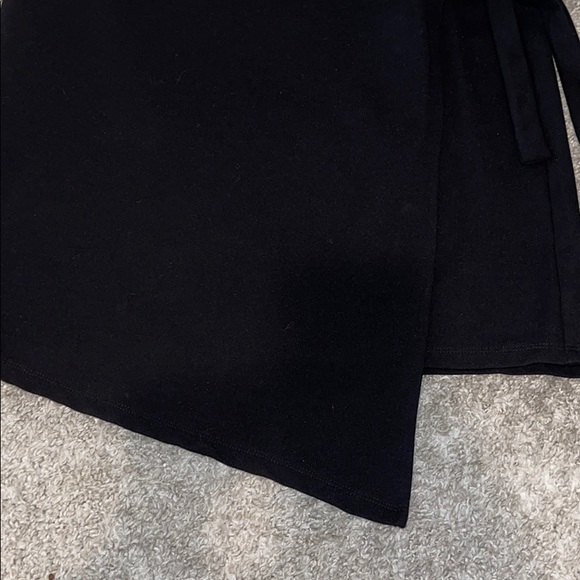 Leith asymmetrical black tie up skirt - Picture 3 of 5